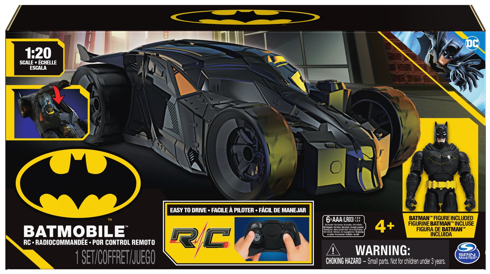 Batman Batmobil mit einer 30 cm großen Figur - Autos
