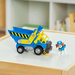 Paw Patrol Rubble und seine Crew Rubble&Crew Wheeler Baufahrzeug Blauer Kipplaster mit Figur 6cm