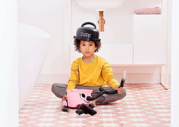 Hetty Spielzeugstaubsauger mit Saugfunktion für Kinder rosa Casdon Gerät