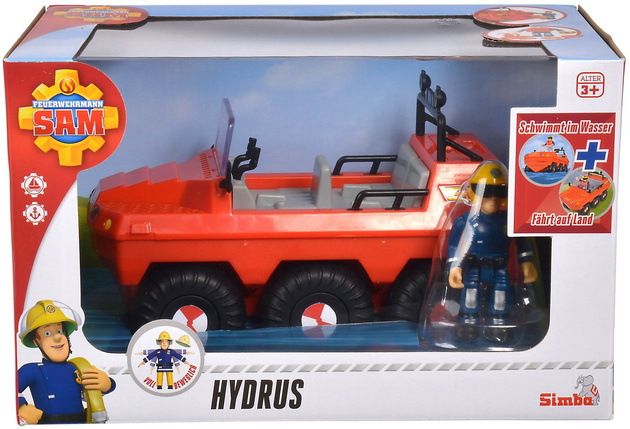 Simba Feuerwehrmann Sam Hydrus-Geländewagen mit Figur Feuerwehrmann Elvisein Fahrzeug 2.0