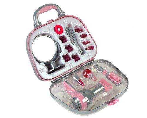 Braun Friseurkoffer für Kinder Klein