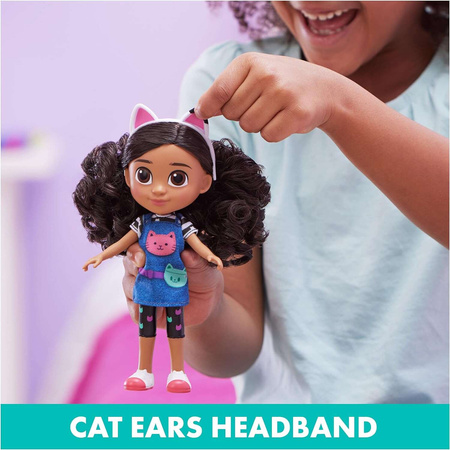 Gabi Katzenhaus Gabby Puppe Large mit Hut und Haarband Katzenohren 20 cm
