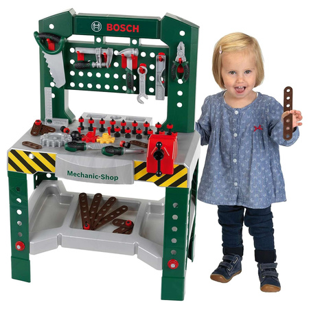 Bosch große Werkstatt mit Werkzeug für Kinder 77 Stück Klein 8574