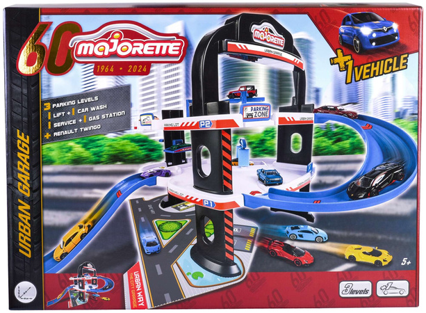 Majorette 60th Anniversary Large 3-storey Urban Garage + Urban Vehicle