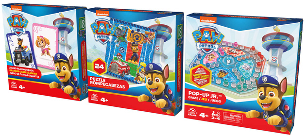 Paw Patrol 3-in-1-Spielset Puzzle Pop-Up-Würfel Jumbo-Karten