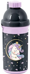 Paso School Bidon lila und schwarz mit Einhorn 550ml