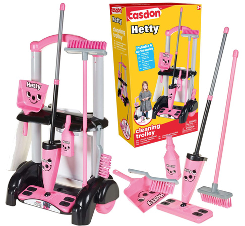 Casdon Little Helper Hetty inspirierter Spielzeug Reinigungswagen für Kinder