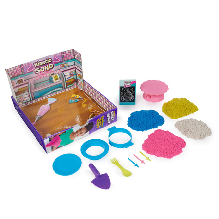 Kinetic Sand Kinetic Sand Rainbow Cake Shoppe Cake Shopper Torten + Zubehörset