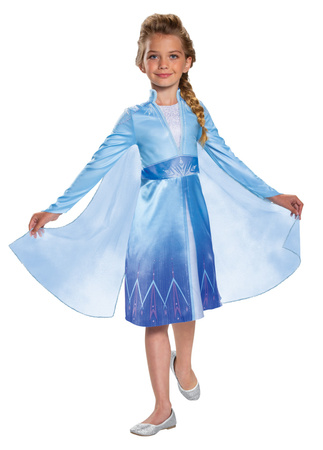 Kinderkostüm, Disney Karnevalskostüm Die Eiskönigin Elsa 124-135 cm 7-8 Jahre alt