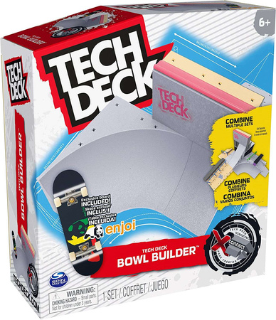 Tech Deck griffbrett Bowl Builder Rampenset + Skateboard