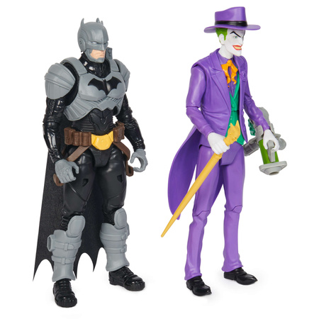 Großes 2-in-1 DC Comics Batman vs Joker 30 cm Figuren + Zubehörset