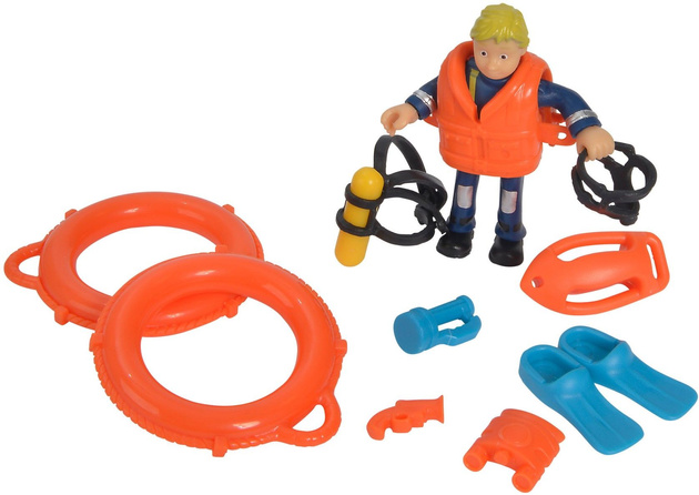 Simba Fireman Sam Rettungsboot Neptun Neptun Motorboot+Penny Figur+Zubehör
