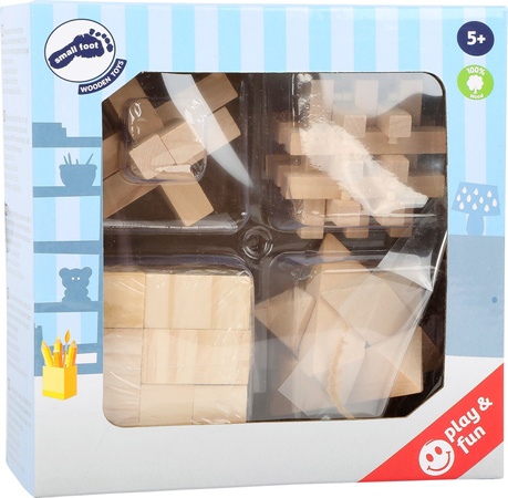 Small Foot 2934 Holzpuzzle Satz mit 4 Teilen