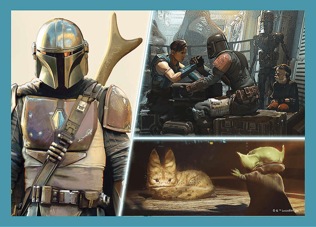 Trefl Puzzle 4in1 Star Wars Mandalorian