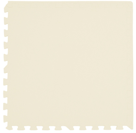 Humbi Schaumstoffbodenmatte 180x180 Großes wasserdichtes sicheres Schaumstoffpuzzle 9 Stück creme, beige