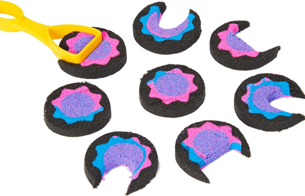 Kinetic Sand kinetisches Sand-Set Bunte Teile und Zubehör