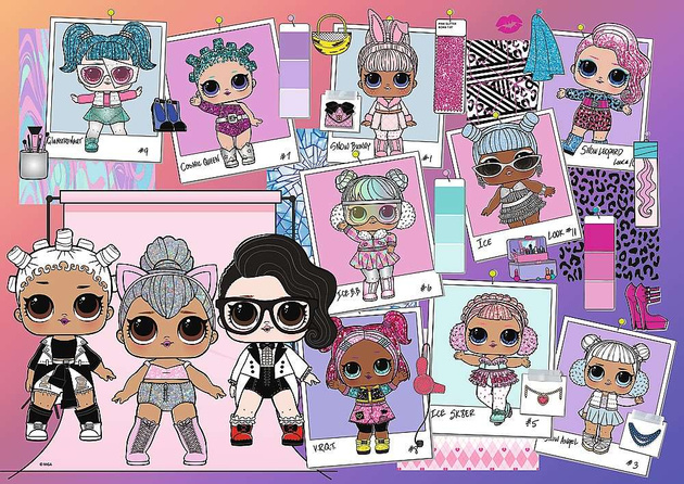 Puzzle 200 Elemente Sweet Dolls L.O.L. Überraschung!