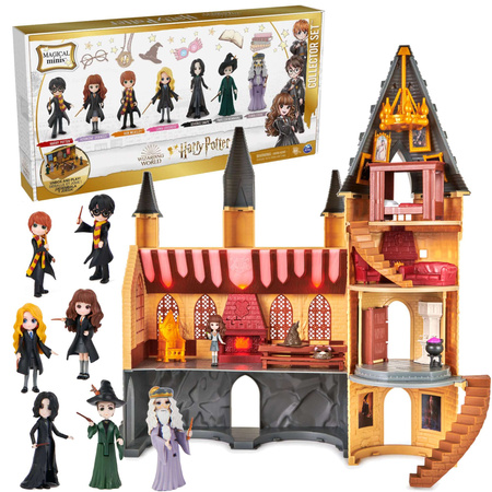 Harry Potter Magisches Schloss Minis Hogwarts +Figur und 7er-Set Heldenfiguren