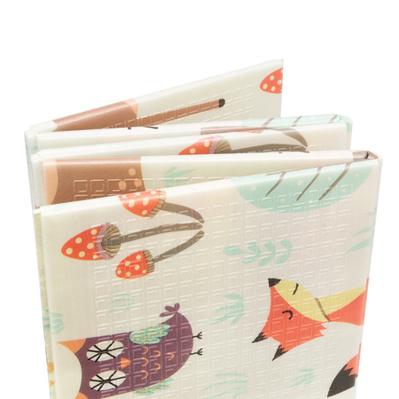 HUMBI Spielmatte Baby, Krabbelmatte, XPE Schaumstoff, Doppelseitig, Flatbar, Wasserdicht, Extra Größe, Teppich Babymatte, Rutschfest, 120x180 Wald-Straßen