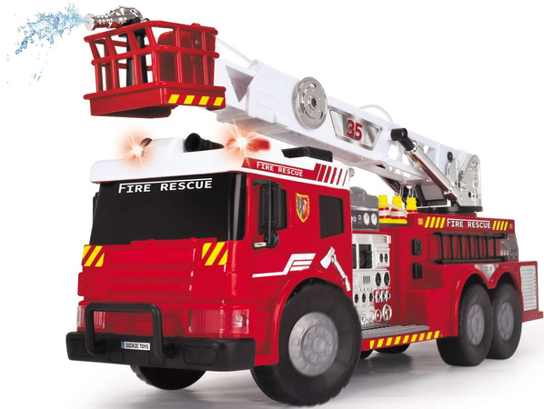 Feuerwehr Ferngesteuertes Feuerwehrauto mit beweglicher Leiter RC Licht/Sound