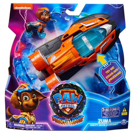 Paw Patrol The Mighty Kinofilm Big Kinofilm Zuma Figurenset Hoverboard orange Fahrzeug Licht Sound
