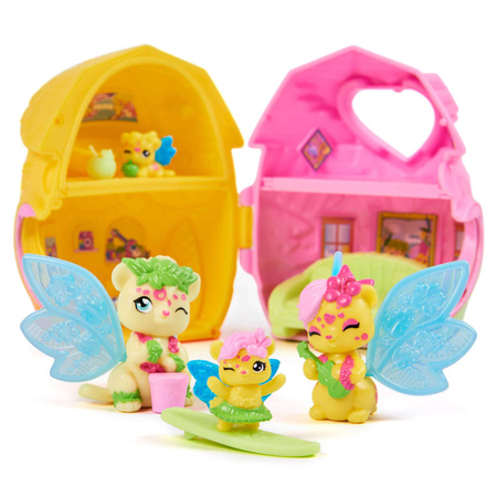 Hatchimals Rainbow-cation Familienhaus mit Figuren großes gelbes Ei