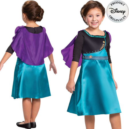 Disney Kostüm Die Eiskönigin Karnevalskostüm Anna 124-135 cm