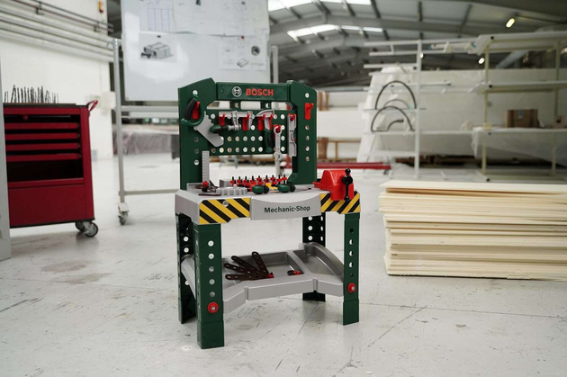 Bosch große Werkstatt mit Werkzeug für Kinder 77 Stück Klein 8574