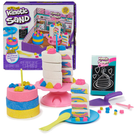 Kinetic Sand Kinetic Sand Rainbow Cake Shoppe Cake Shopper Torten + Zubehörset