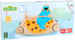 Kleiner Fuß 2-in-1 Holzfahrrad Schaukelstuhl Cookie Monster