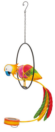 Bewegliche Raumdekoration Metall Papagei Stab Papagei