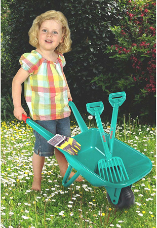 Klein 2752 Bosch Garten-Set mit Schubkarre