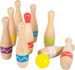 Hölzerne Bowlingpins für Kinder + Aufbewahrungstasche