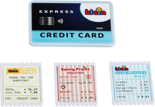 POS-Zahlungsterminal mit Zubehör für Kinder Klein