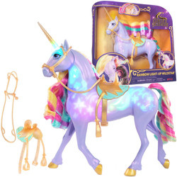 Einhorn Akademie Regenbogen leuchtende Einhorn Set Wildstar Figur Licht Klang Einhorn Akademie