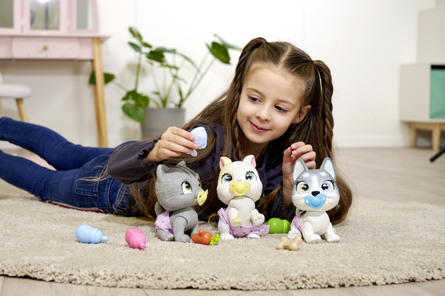 Pamper Petz Husky Hund aus der Windelbande 20 cm + Zubehör