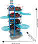 XXL Bosch Service 5-stöckiges Parkhaus 85 cm Klein + 2 Autos