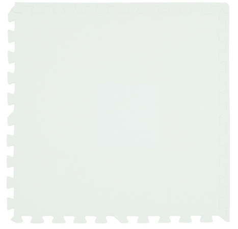 Humbi Schaumstoffbodenmatte 180x180 Großes wasserdichtes sicheres Schaumstoffpuzzle 9 Stück mint, grau, weiß