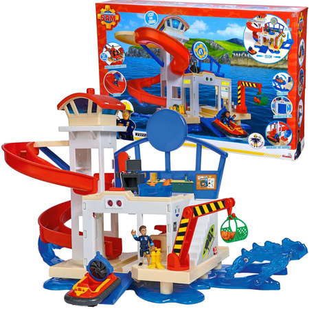 Feuerwehrmann Fireman Sam Ocean Station + Jodie Figur und Beiboot