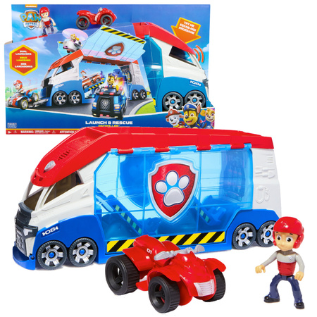 Psi Patrol Big Patroller Launch and Rescue Truck + Quad und Ryder bewegliche Figur