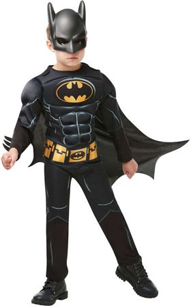 DC Comics Batman Karnevalskostüm schwarz Verkleidung 110-116 cm (5-6 Jahre)