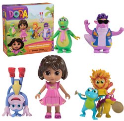 Dora Meets the World Set mit 5 Fantasie-Figuren