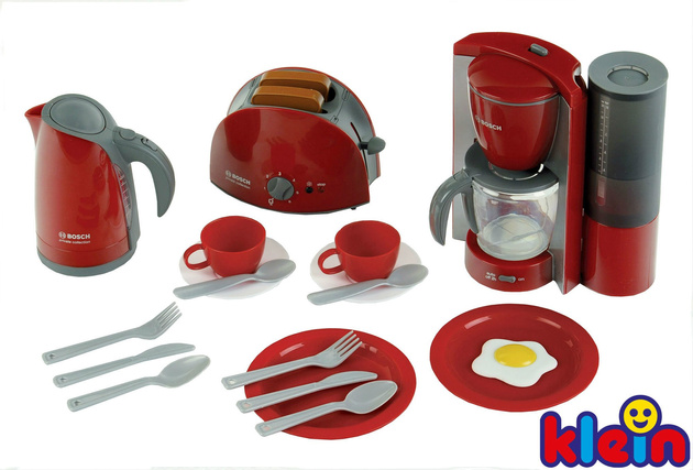 Bosch Toaster-Wasserkocher großes Kinder-Frühstücksset Klein 9564