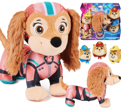 Paw Patrol The Mighty Kinofilm Liberty Plüsch Maskottchen Hund 20 cm Gund + Poms Katzen