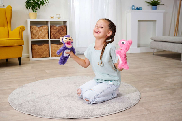 ScreamerZ Interactive Screamer Maskottchen Lila Affe mit Sound