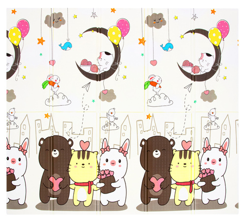 HUMBI Kinder Baby Spielmatte Krabbelmatte XPE Schaumstoff Doppelseitig Bildung