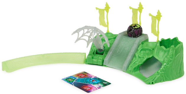 Bakugan Training Set + Spidra Insekt Clan Figur Grün Strategie Spiel