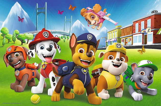 Puzzle 60 Elemente Paw Patrol Auf einer Lichtung