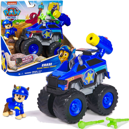 Paw Patrol Rescue Wheels blau Geländewagen mit Chase Figur 6cm