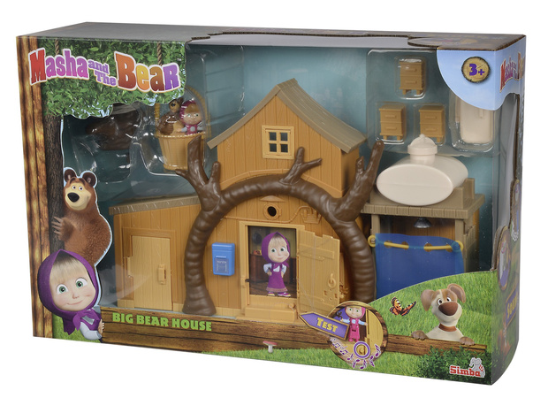 Simba Masha und der Bär Großes zweistöckiges Haus von Misha Bear mit Sound